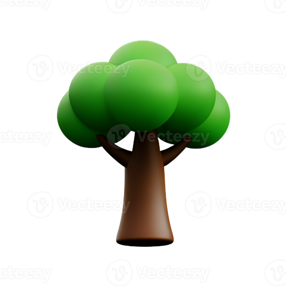 broccoli 3d rendering icon illustration png