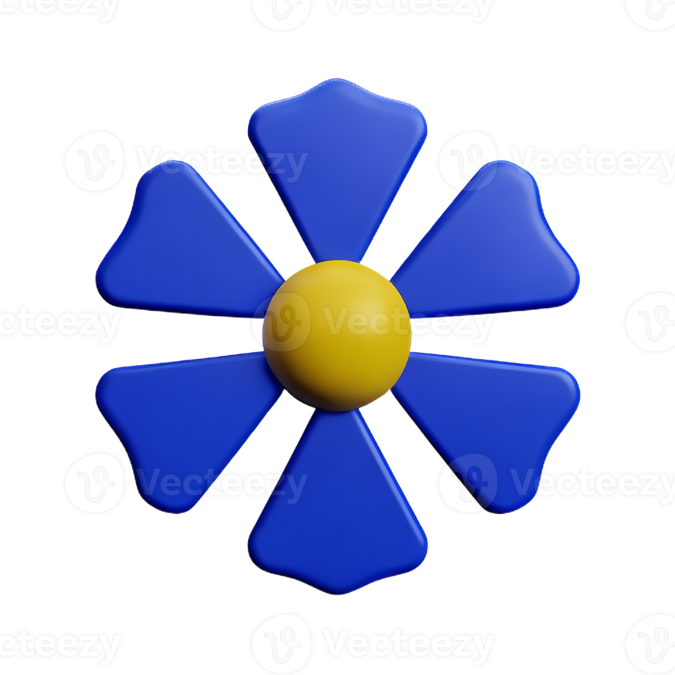 jasmine flower 3d rendering icon illustration png