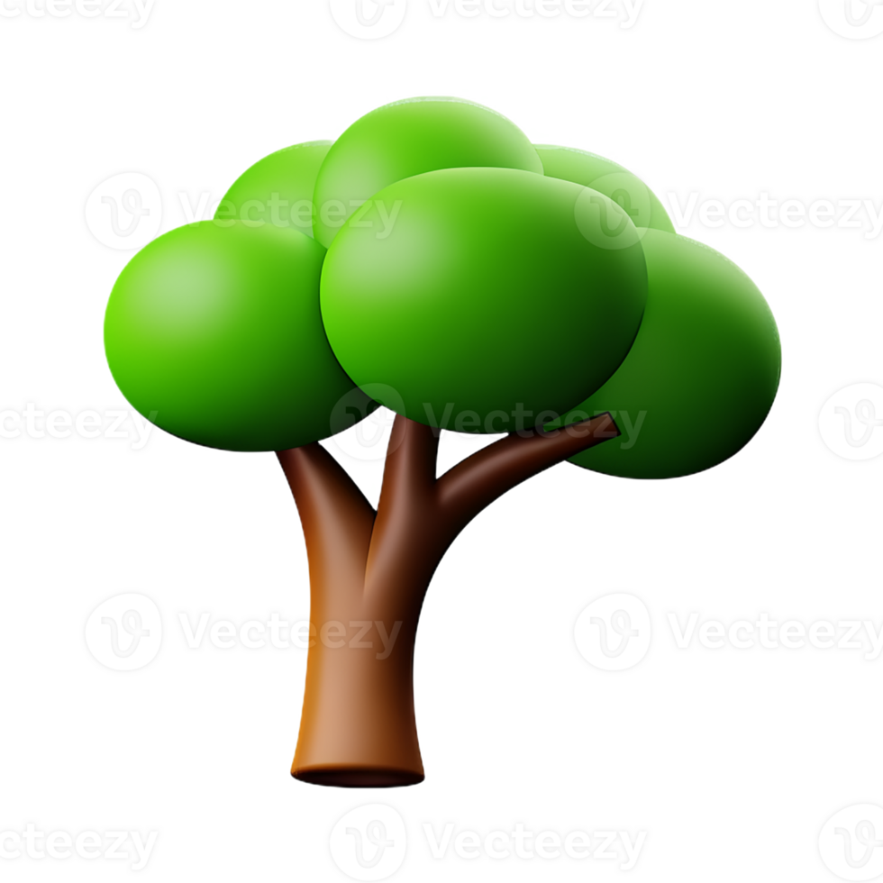 broccoli 3d rendering icon illustration png