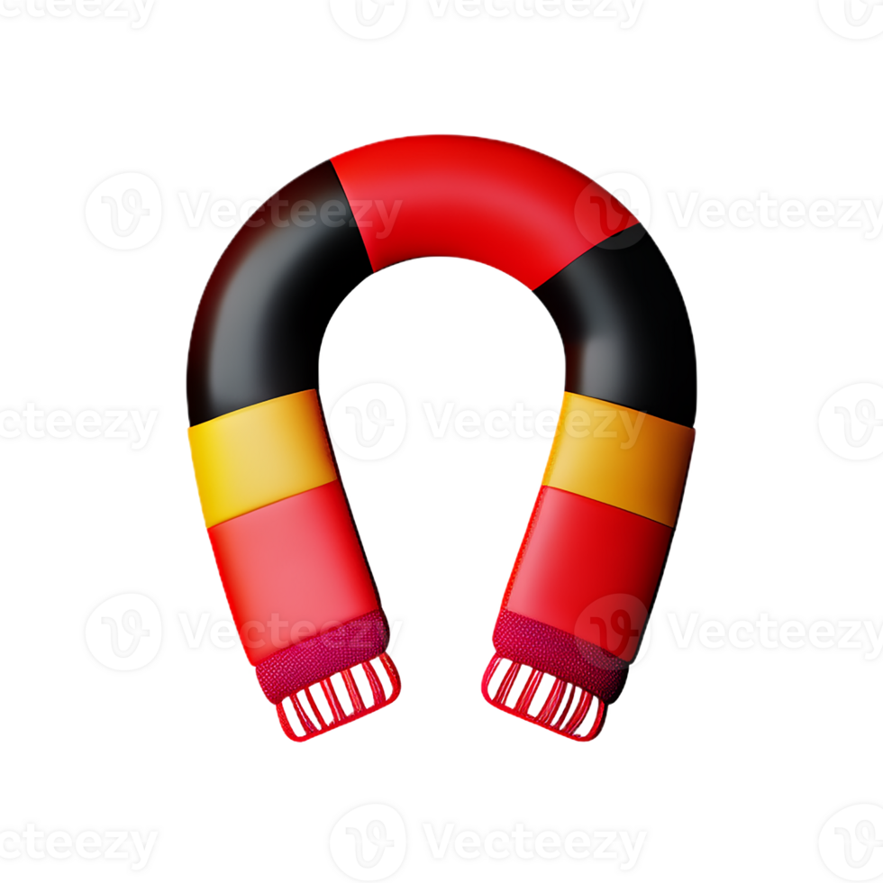 scarf 3d rendering icon illustration png