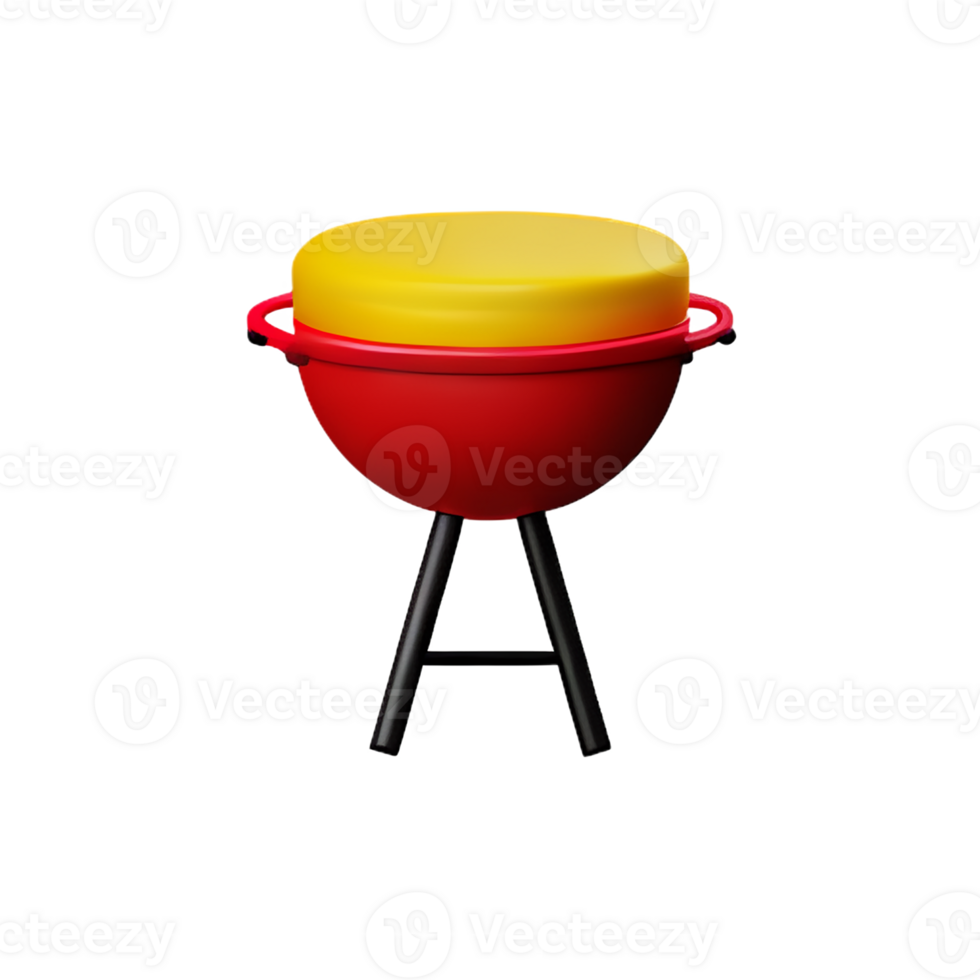grill 3d rendering icon illustration png