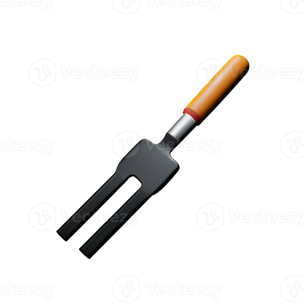 fork 3d rendering icon illustration png