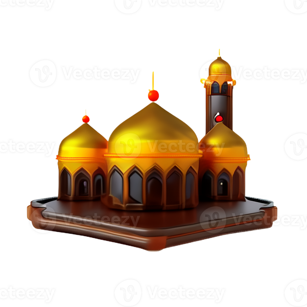 karbala 3d rendering icon illustration png