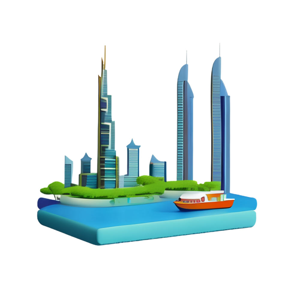 Dubai 3d Rendern Symbol Illustration png