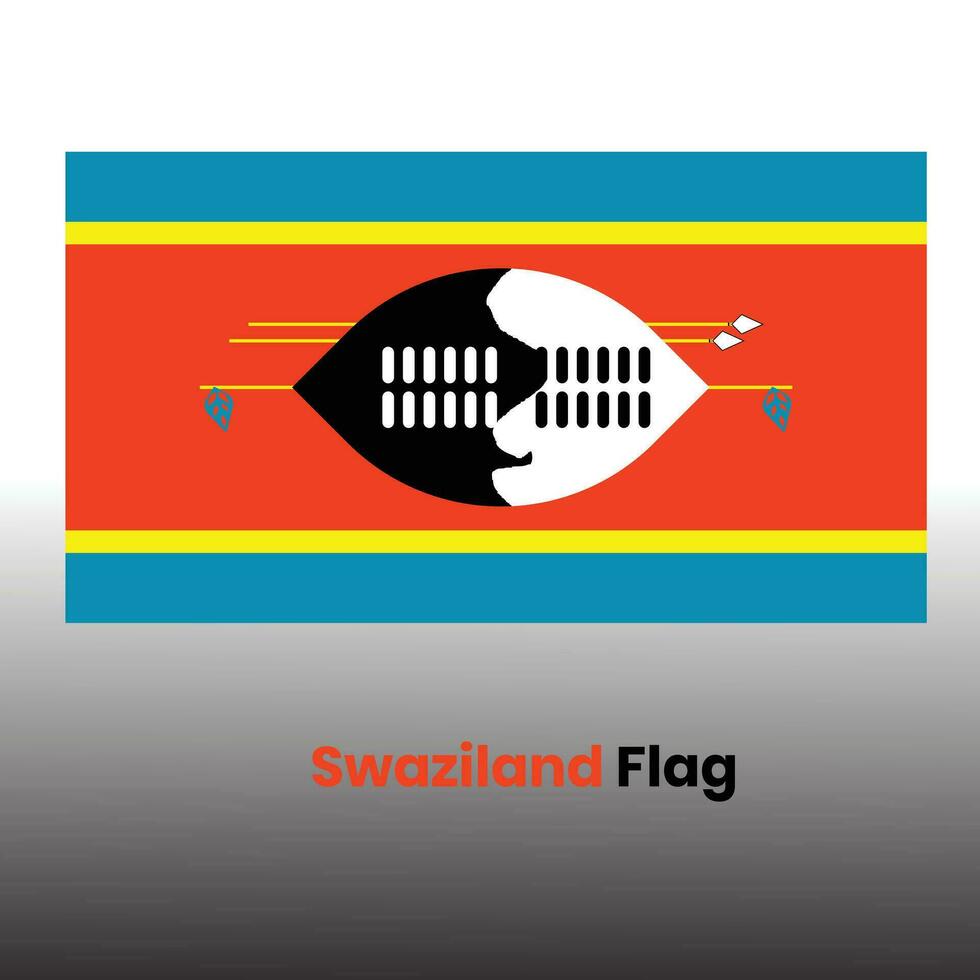 el Swazilandia bandera vector