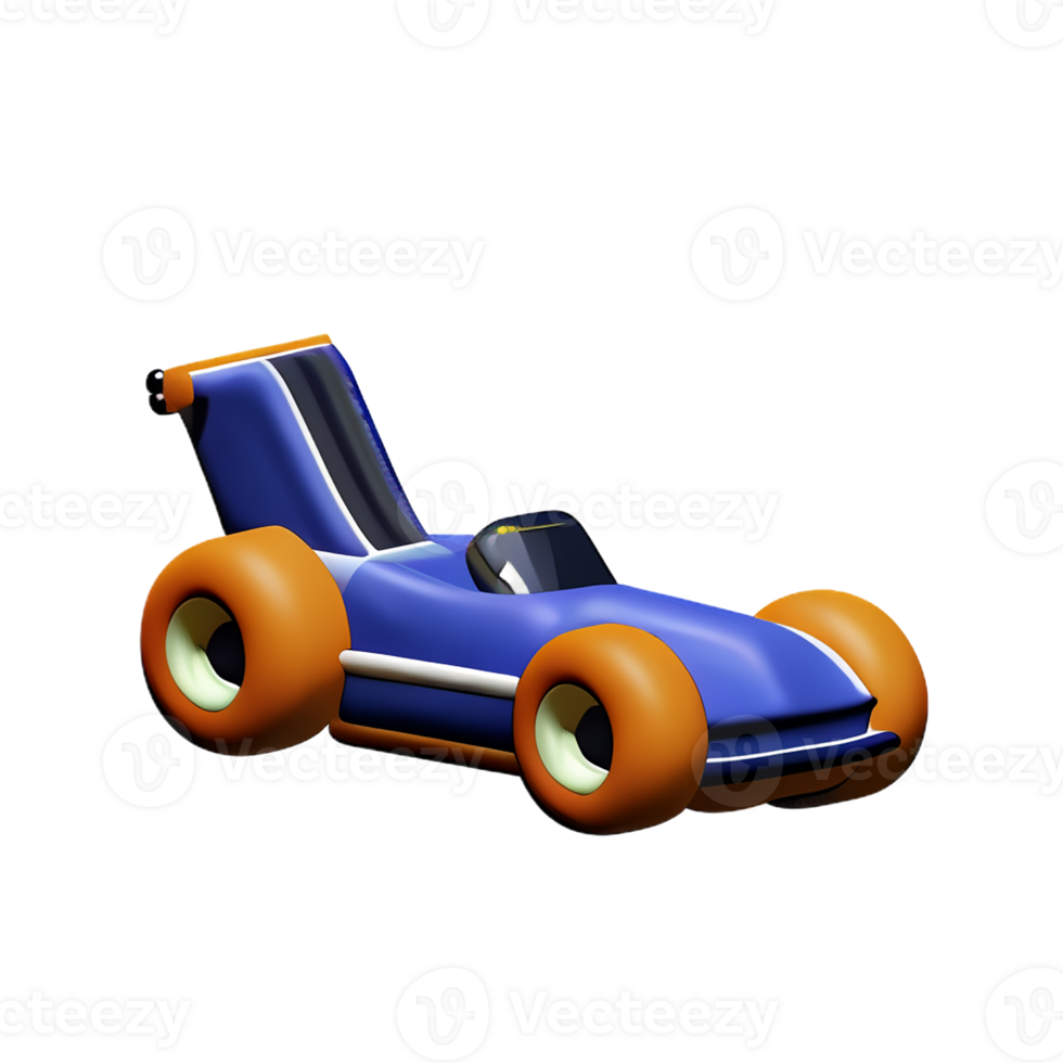race car 3d rendering icon illustration png