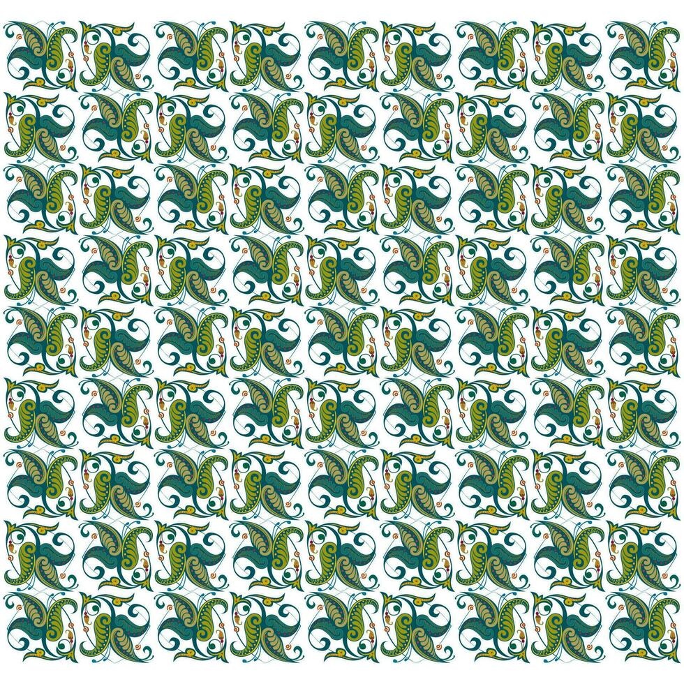 classic background with floral ornament vector