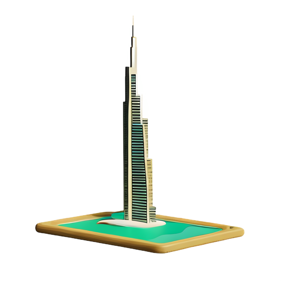 Dubai 3d le rendu icône illustration png