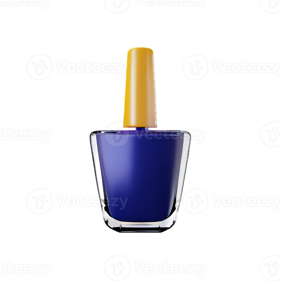 nail polish 3d rendering icon illustration png