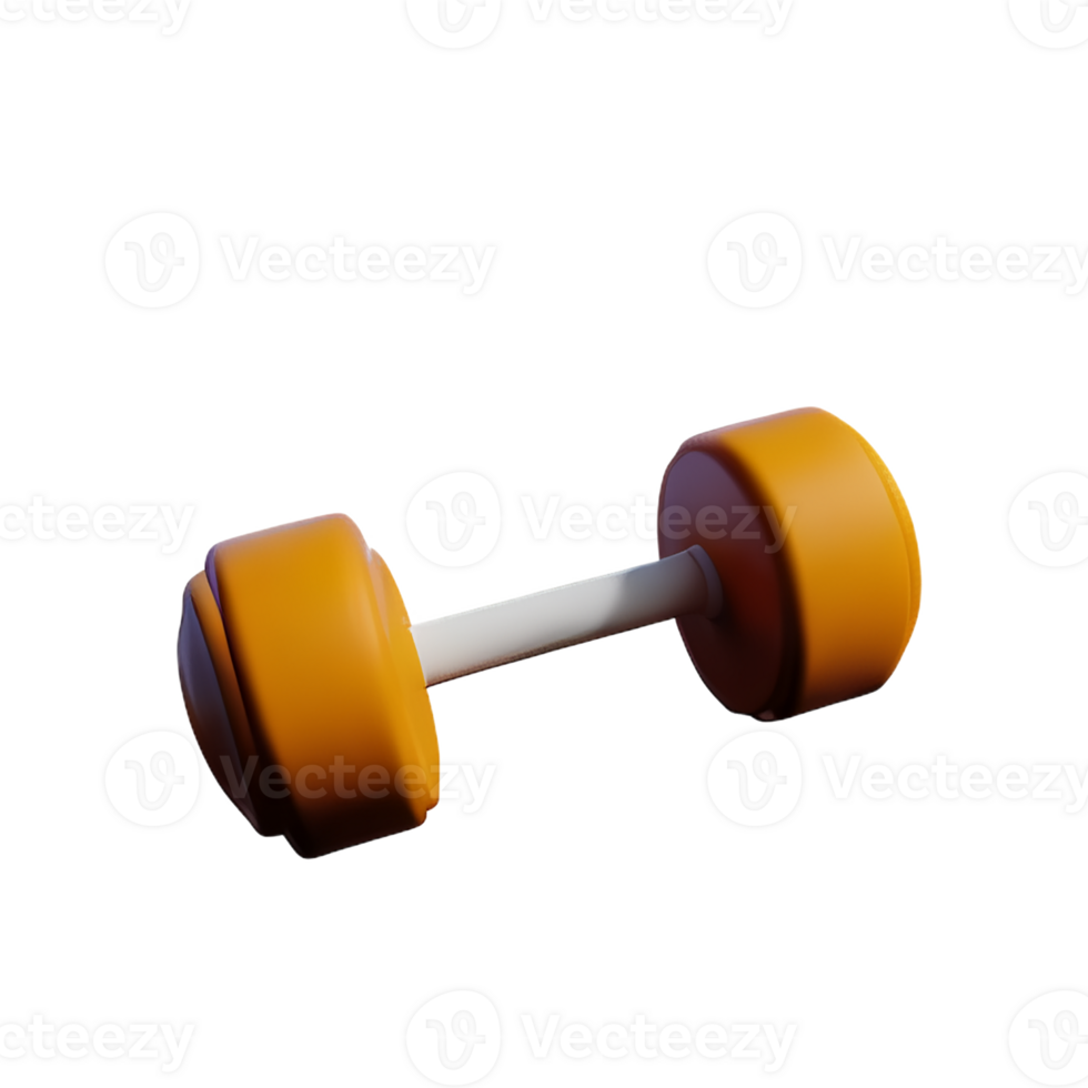 dumbbell  3d rendering icon illustration png