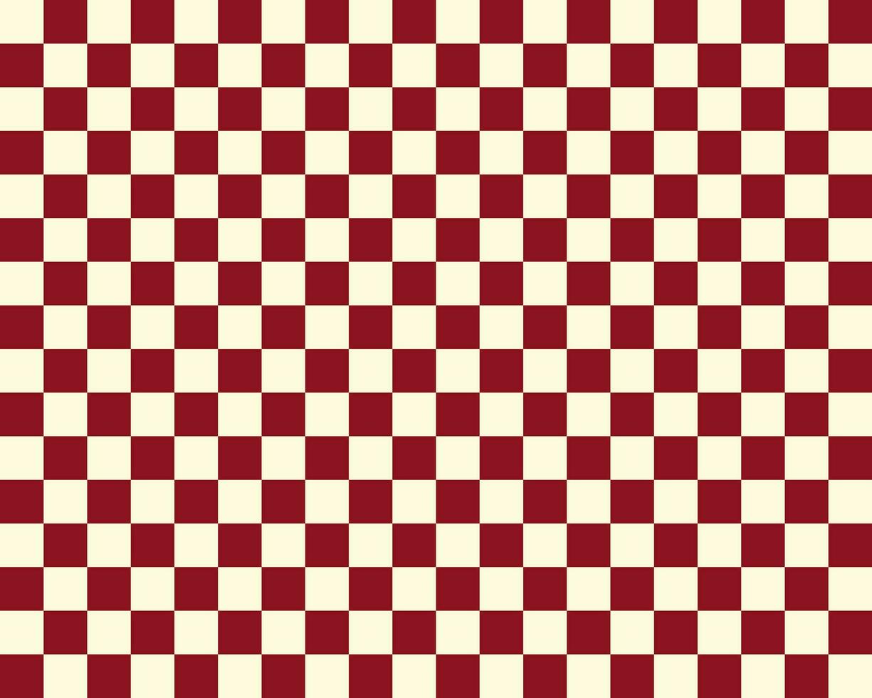 Red and white gingham classic pattern vector