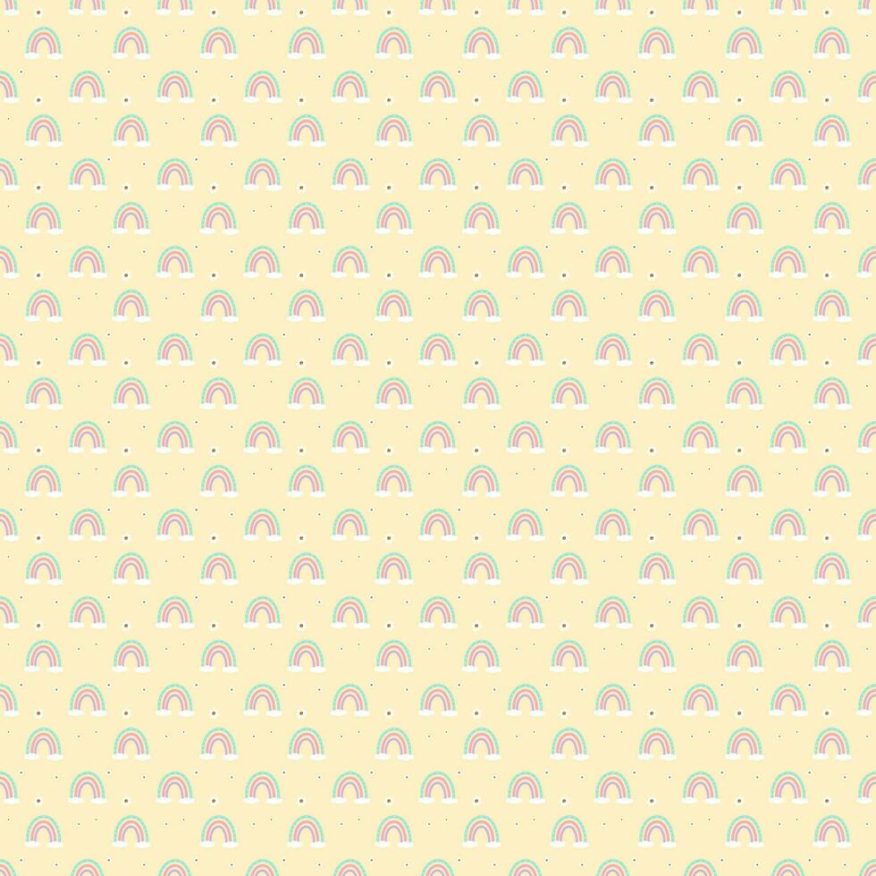 The flowers and the rainbow background vector