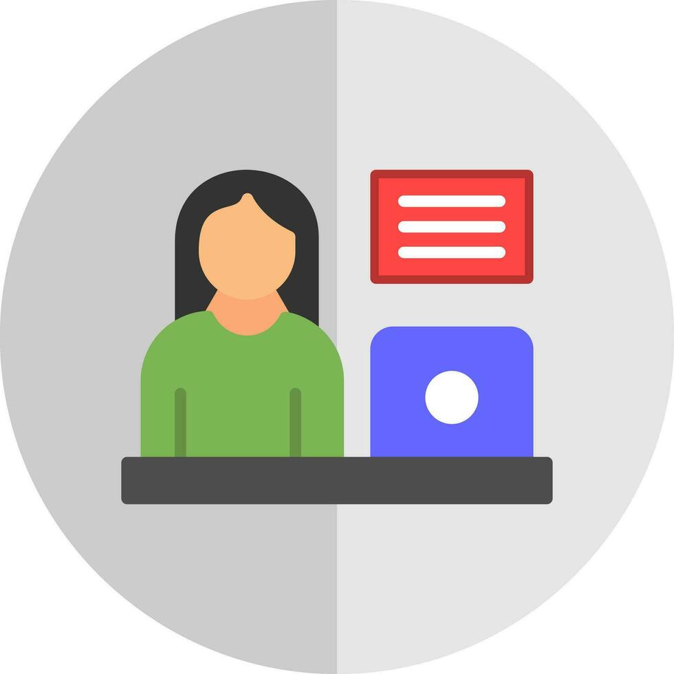 Blogger Vector Icon Design