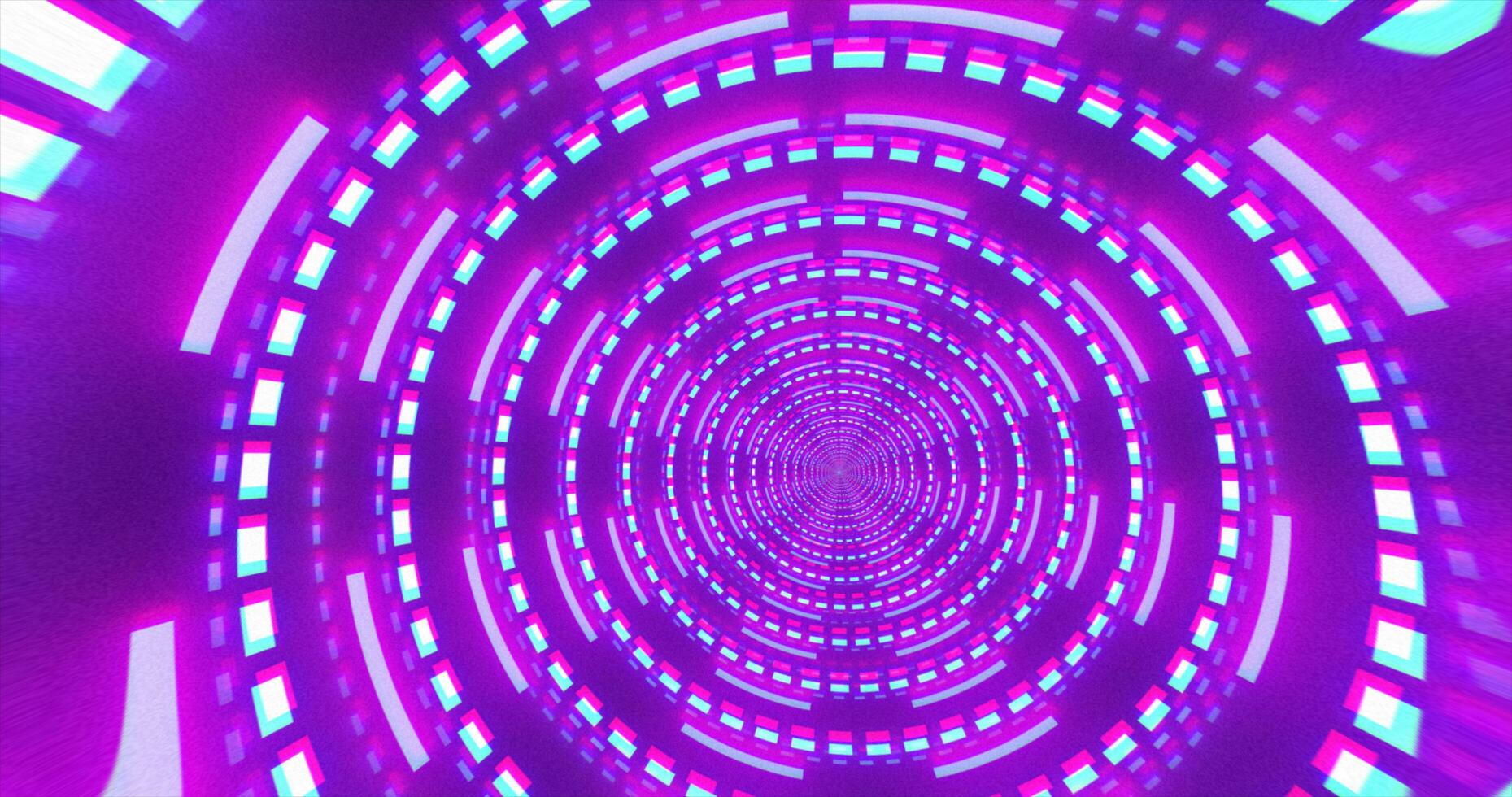 Abstract futuristic purple hi-tech tunnel from energy circles and magic lines background photo