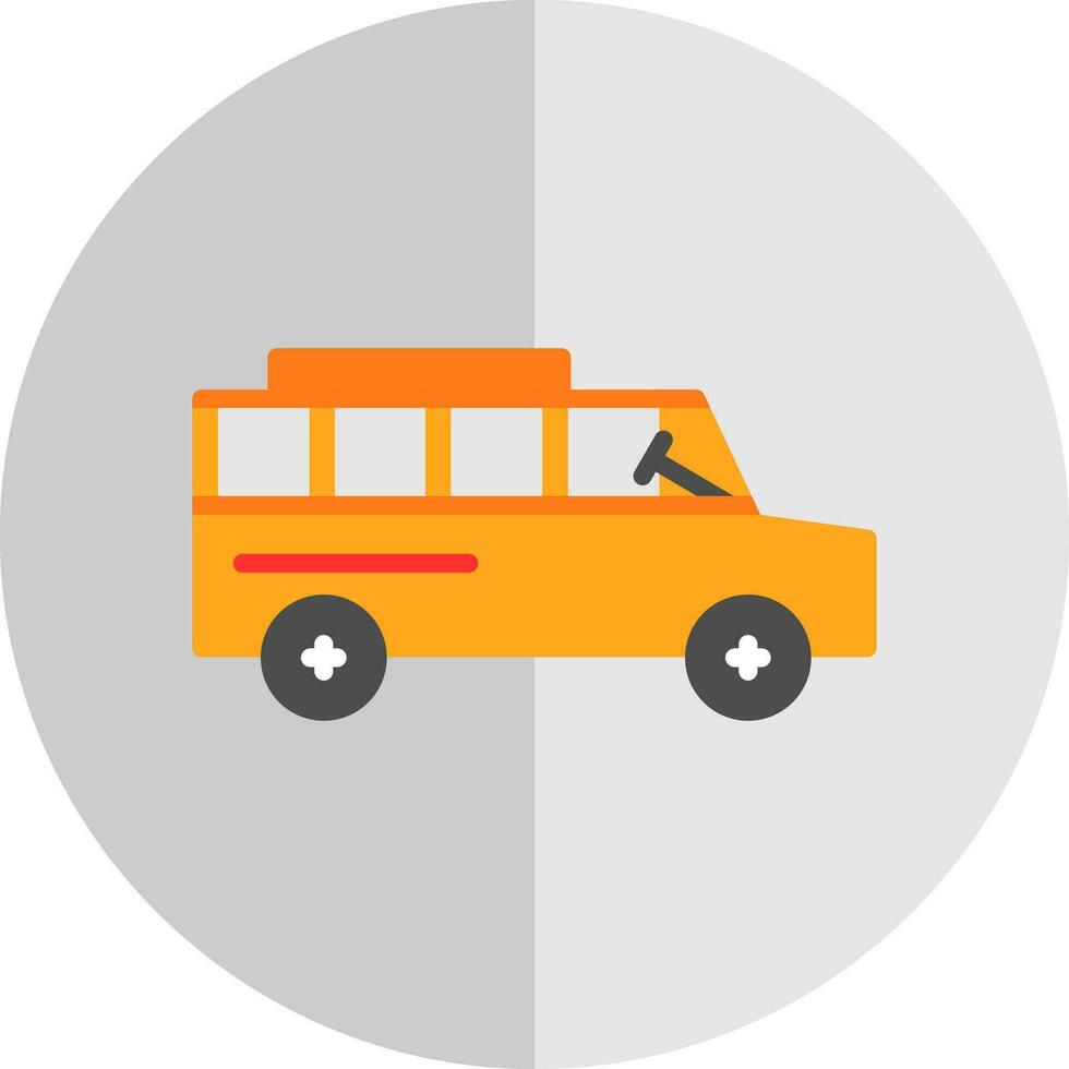 School bus Vector Icon Design