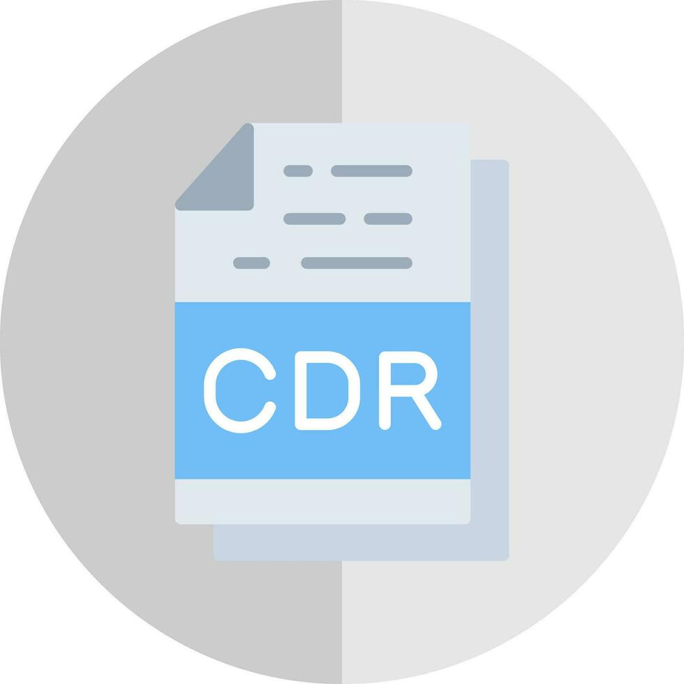 Cdr File Format Vector Icon Design