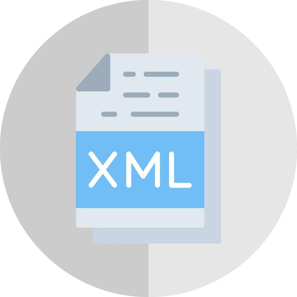 Xml File Format Vector Icon Design