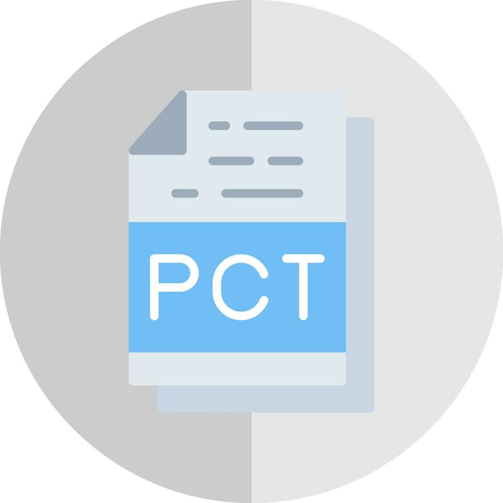 Pct File Format Vector Icon Design