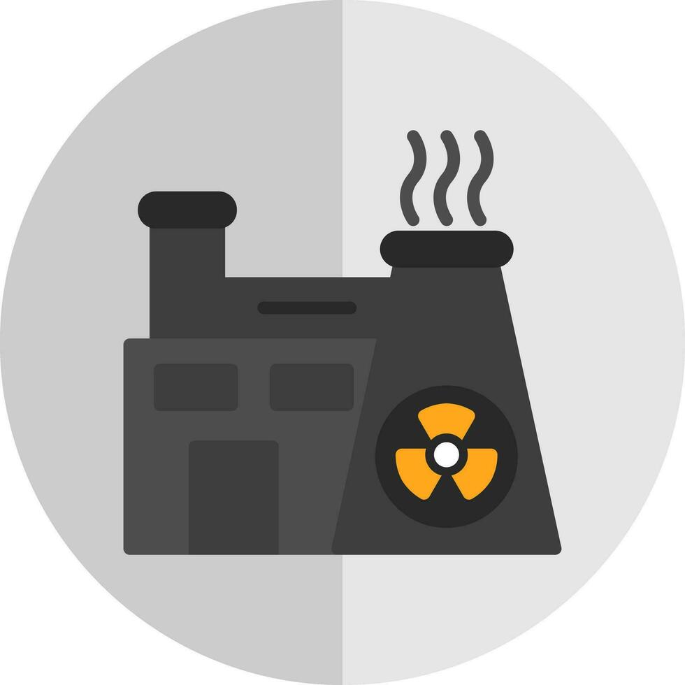 diseño de icono de vector de energía nuclear