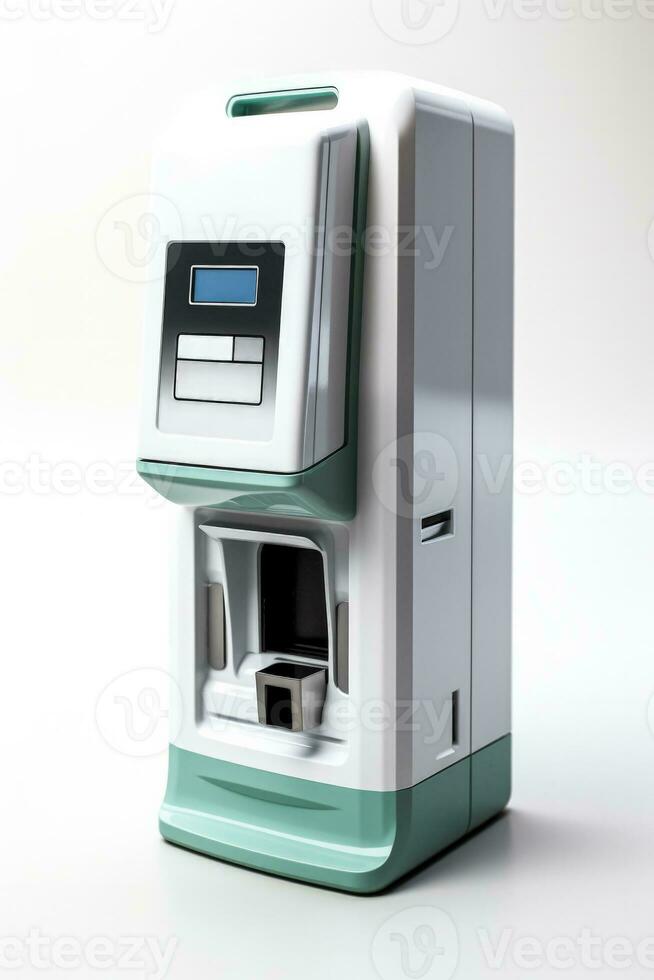 Detailed 3D model of a hand sanitizing station isolated on a white background photo