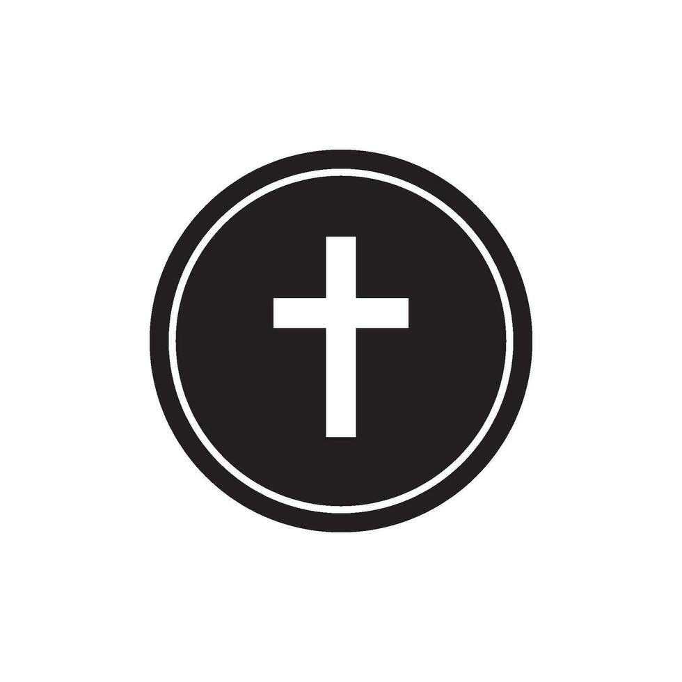 cristiano cruzar icono vector