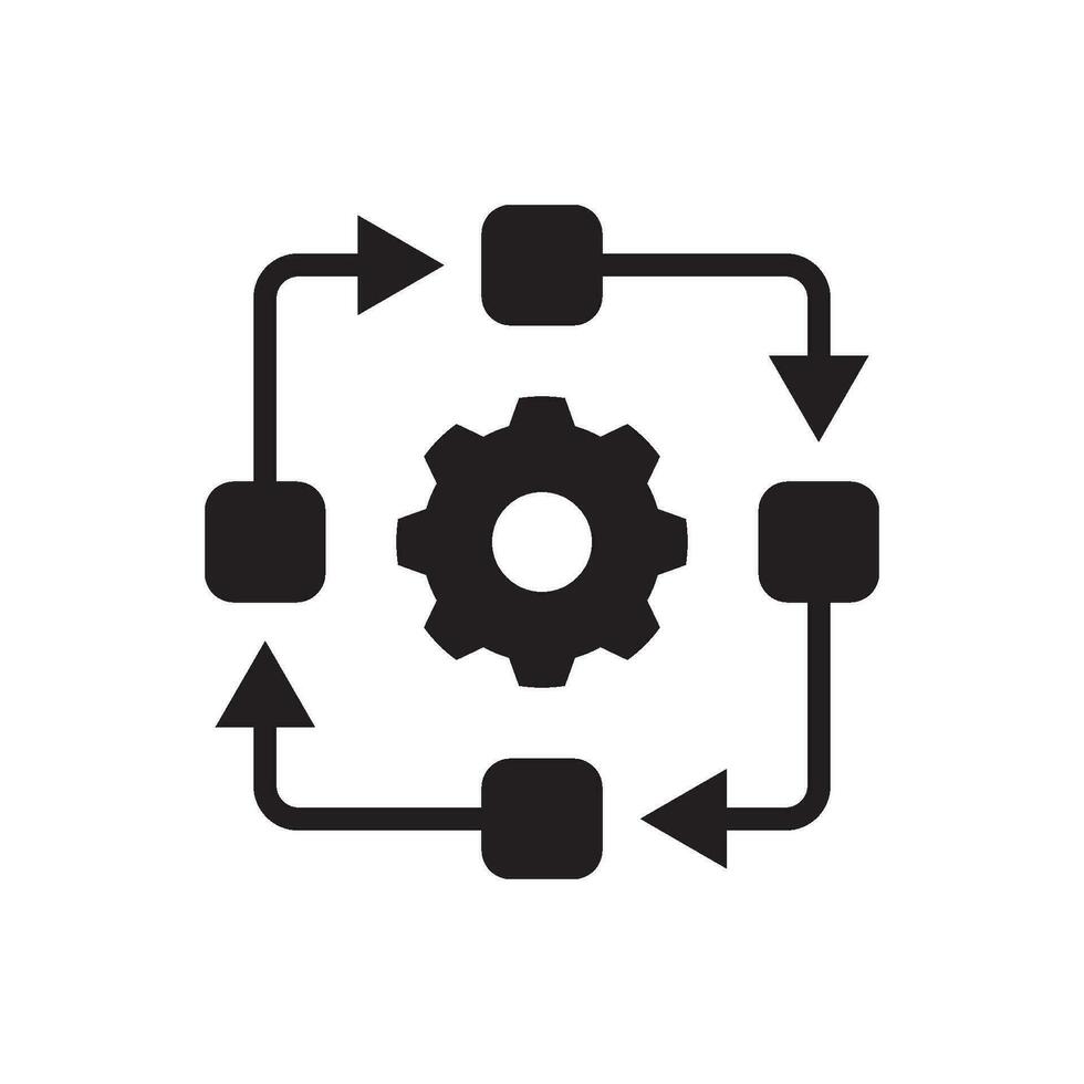 management process icon vector 29190088 Vector Art at Vecteezy