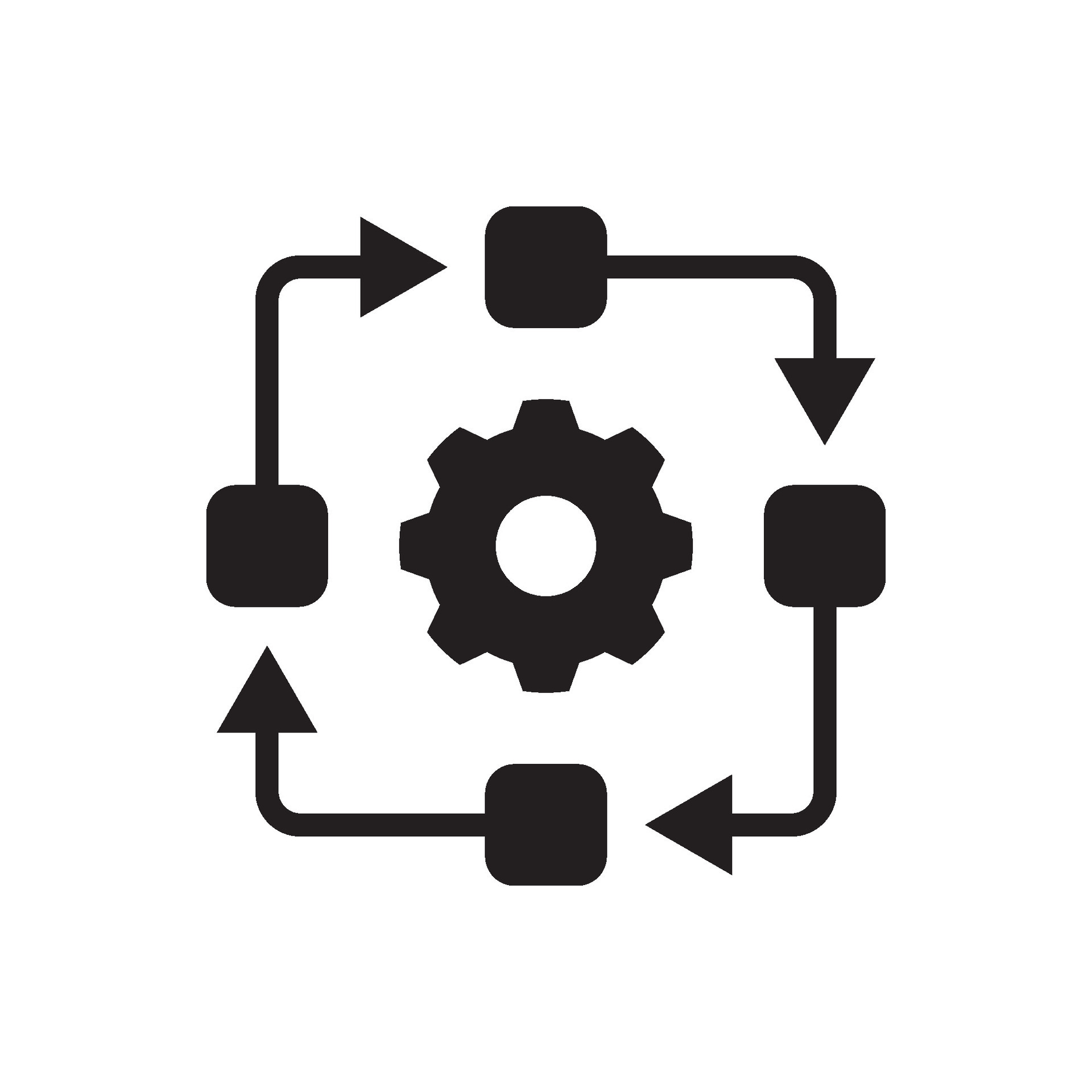 management process icon vector 29190088 Vector Art at Vecteezy