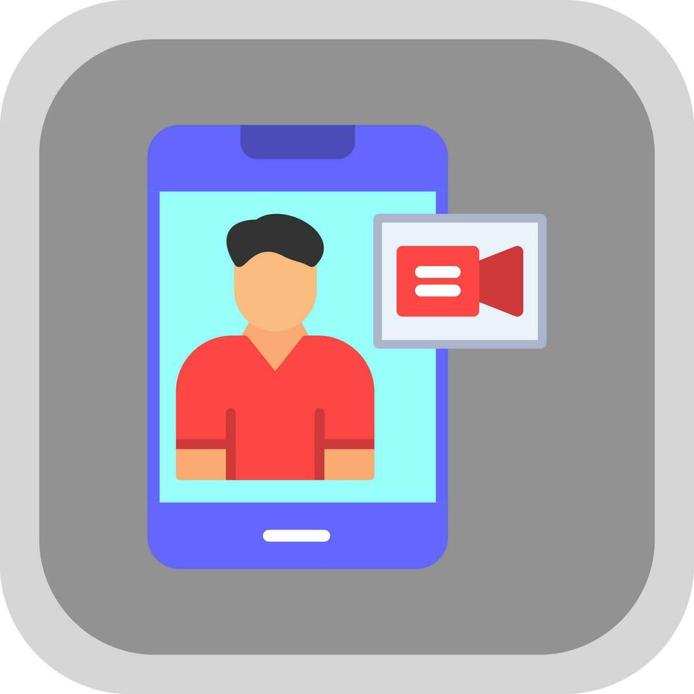 Video chat Vector Icon Design