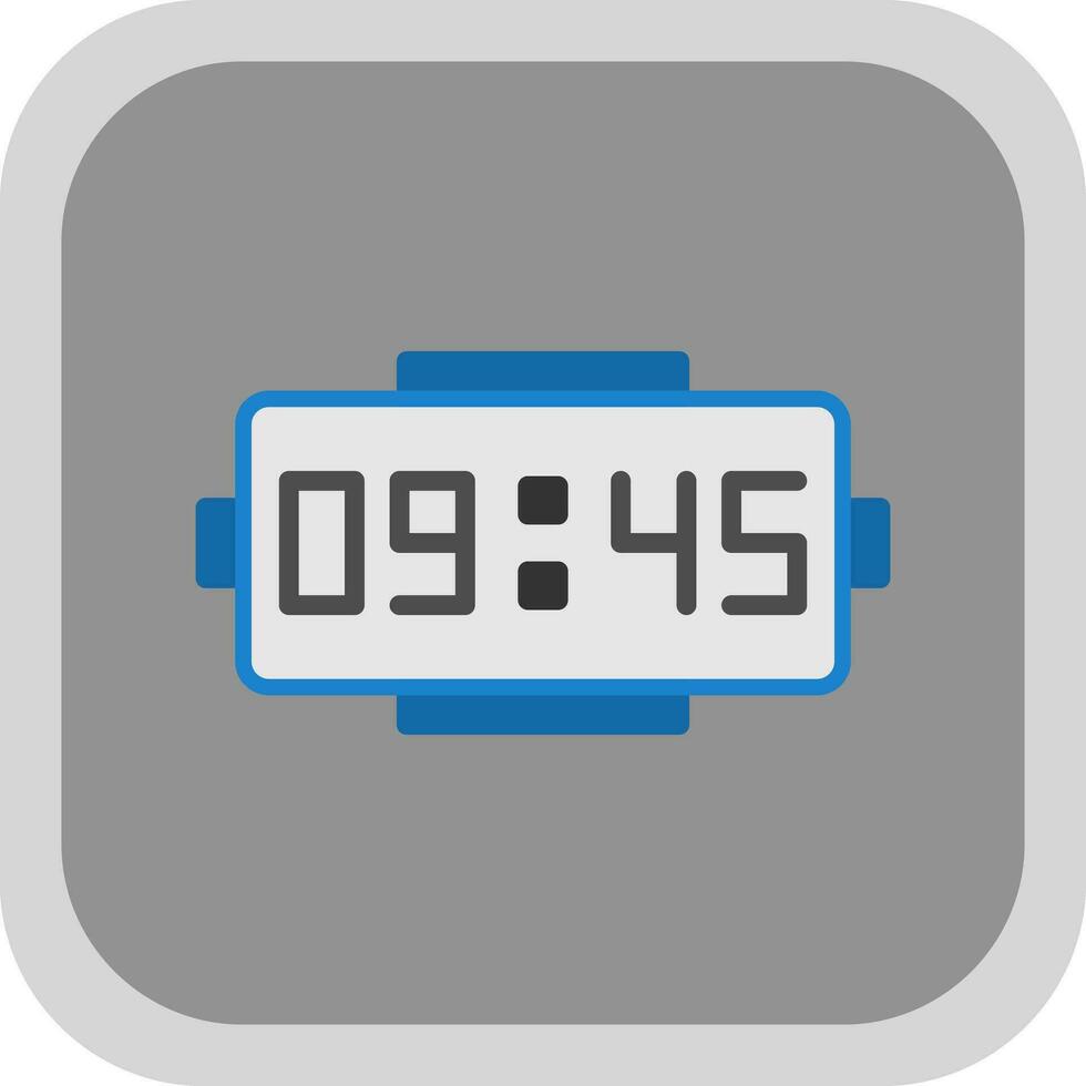 Digital clock Vector Icon Design