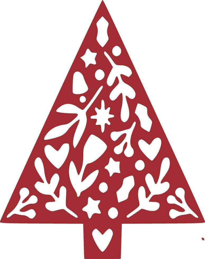 Beautiful graphics and silhouette for christmas vector