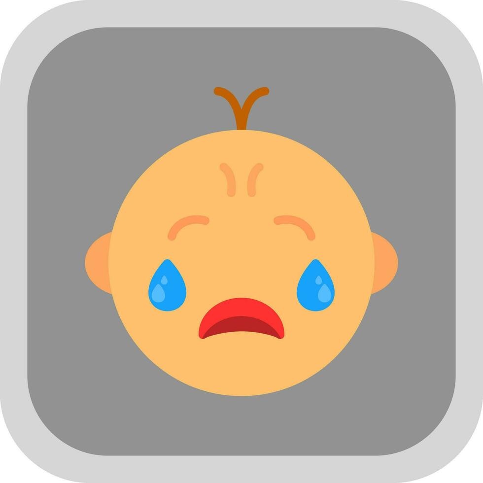 Baby crying Vector Icon Design