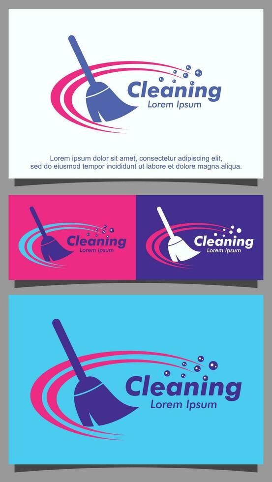 Tools used for cleaning  template logo vector