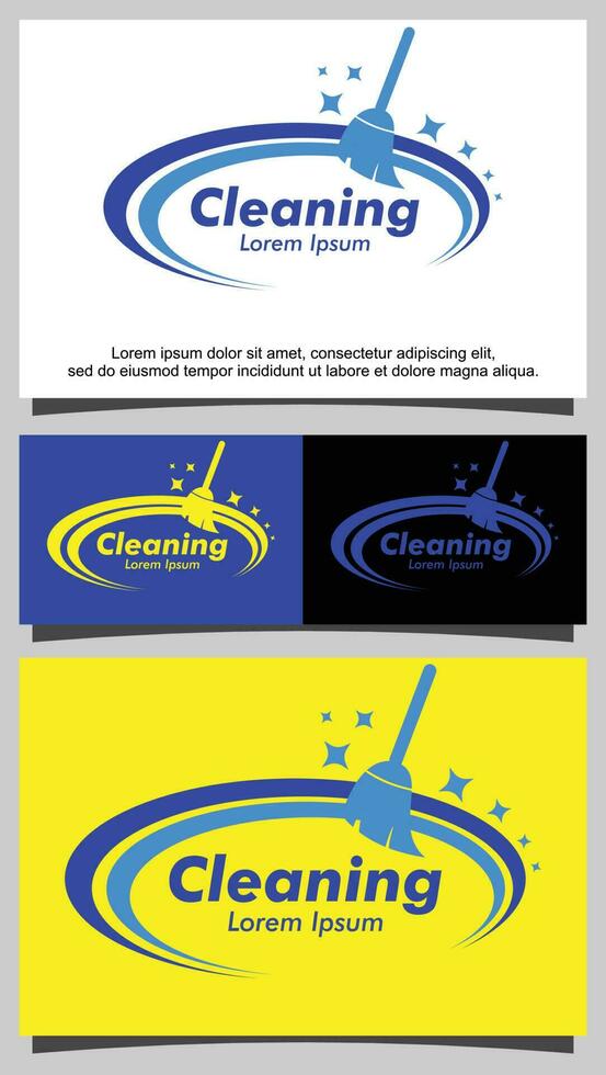 herramientas usado para limpieza modelo logo vector