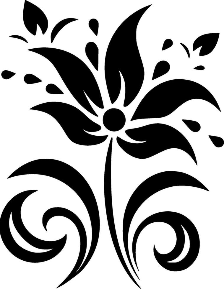 Flower - High Quality Vector Logo - Vector illustration ideal for T-shirt graphic