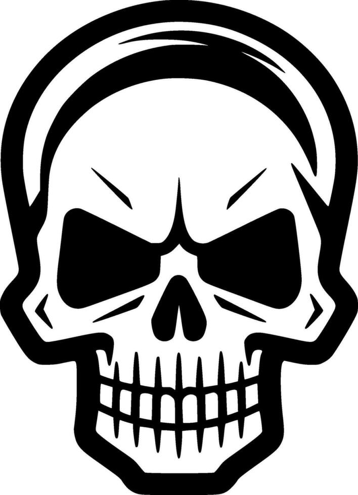 Skull - Minimalist and Flat Logo - Vector illustration