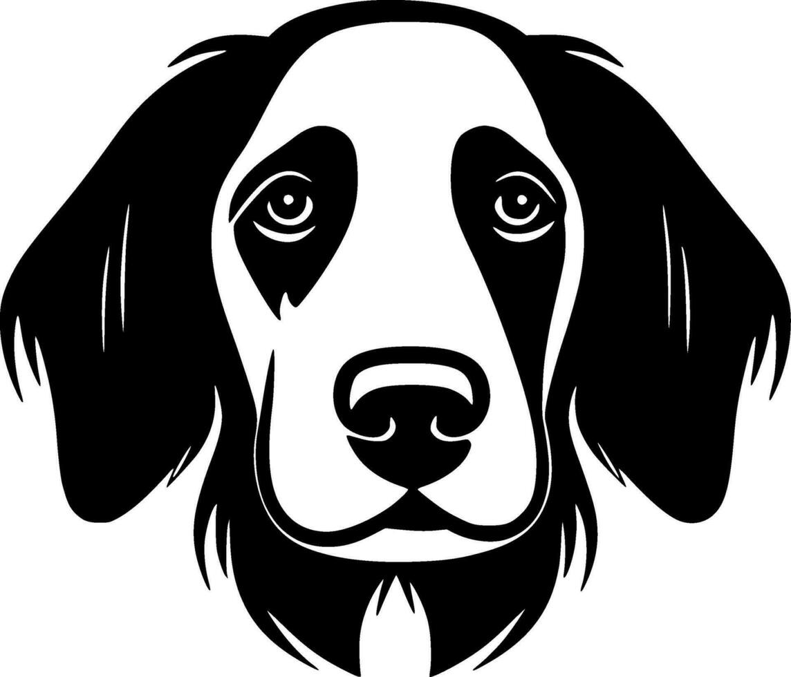 Dog, Minimalist and Simple Silhouette - Vector illustration