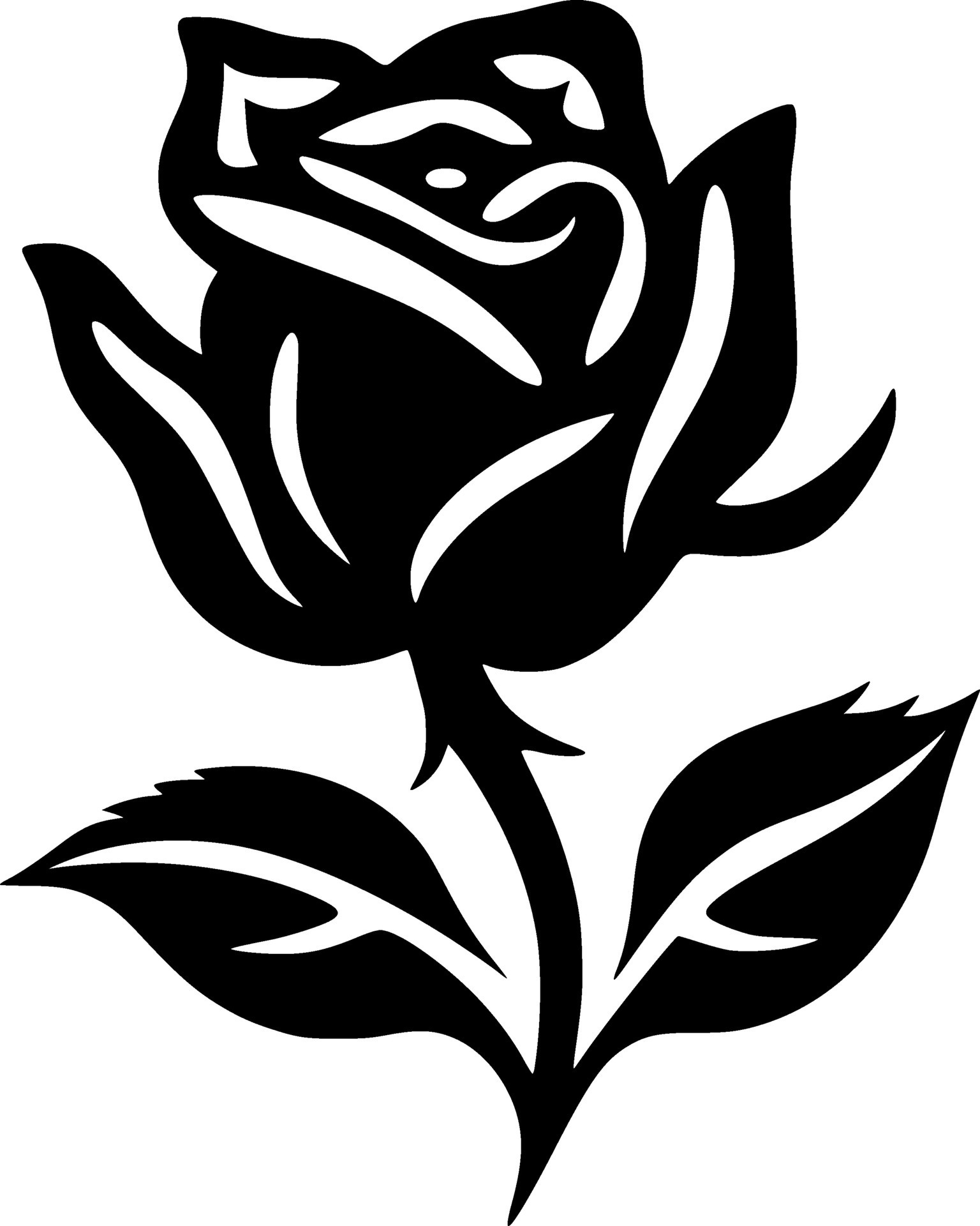 Flower, Black and White Vector illustration 29191603 Vector Art at Vecteezy