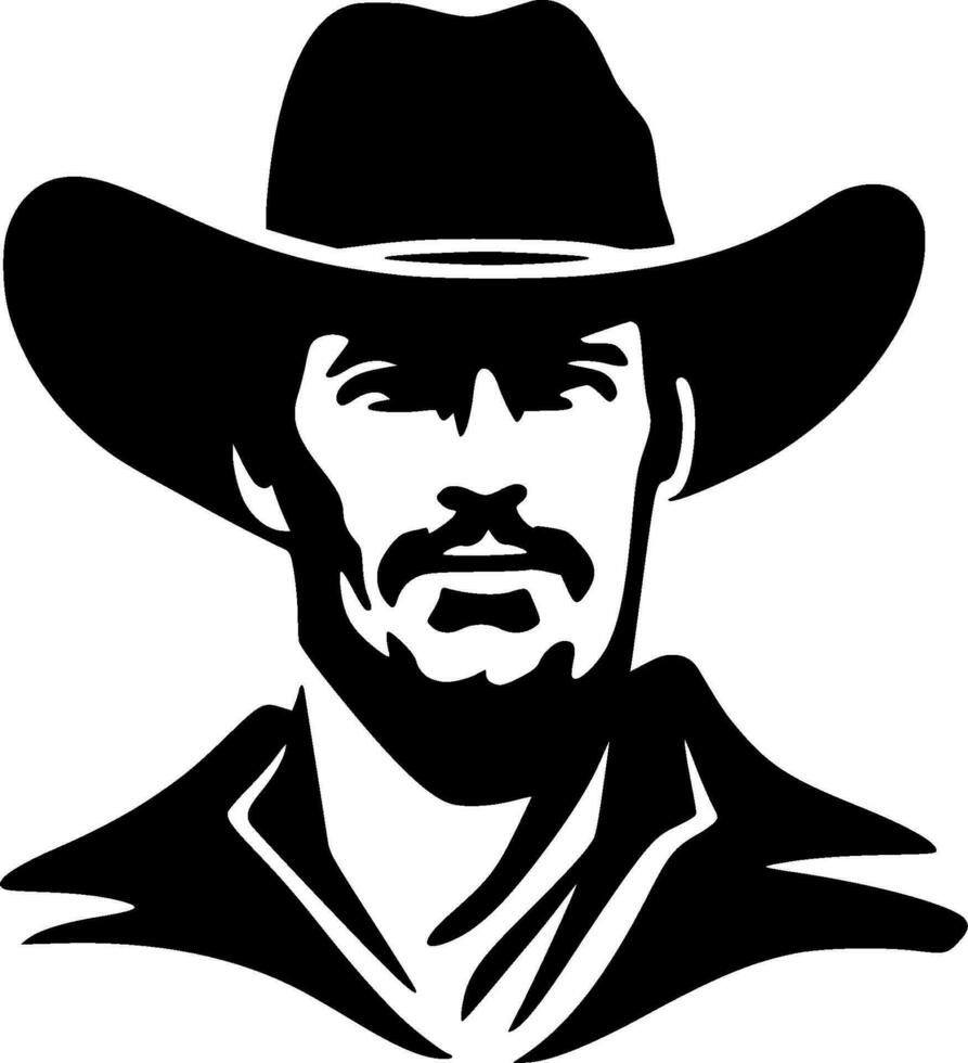 Western, Minimalist and Simple Silhouette - Vector illustration