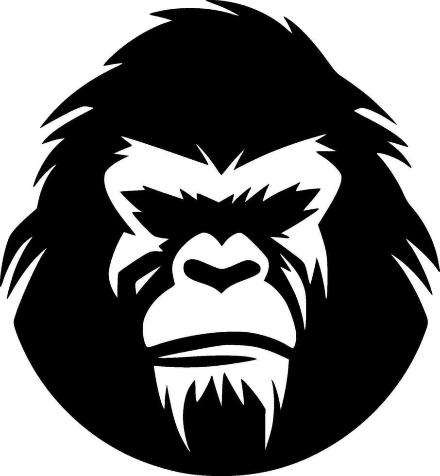 Gorilla - Minimalist and Flat Logo - Vector illustration