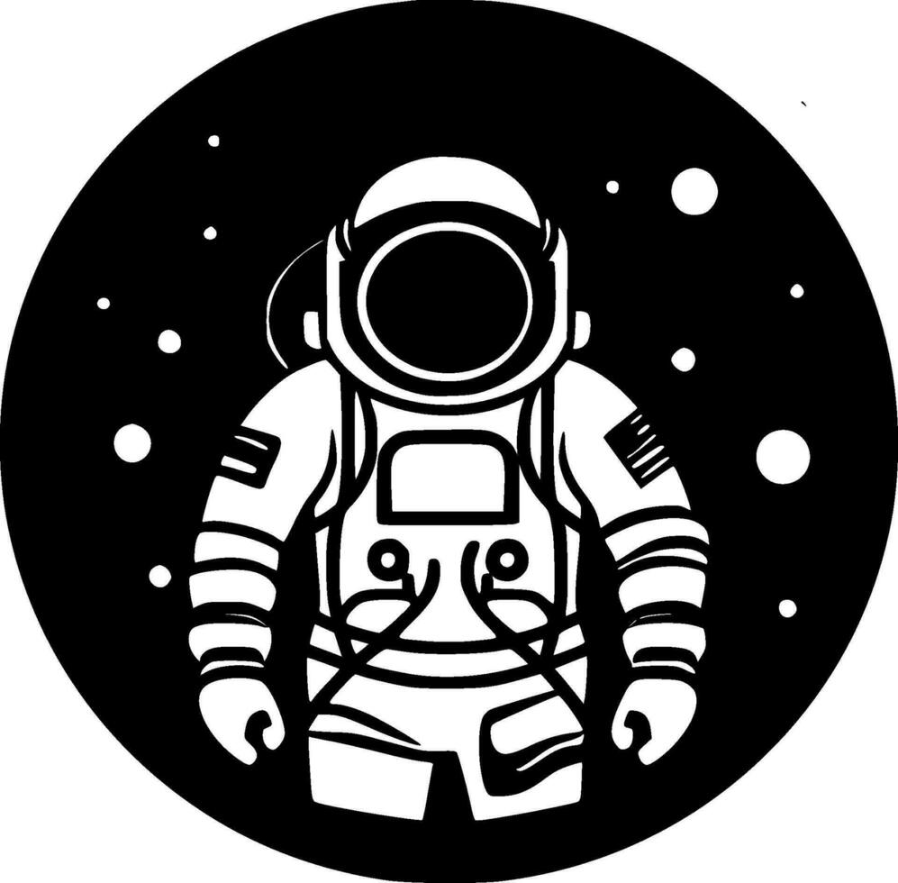 Astronaut, Minimalist and Simple Silhouette - Vector illustration