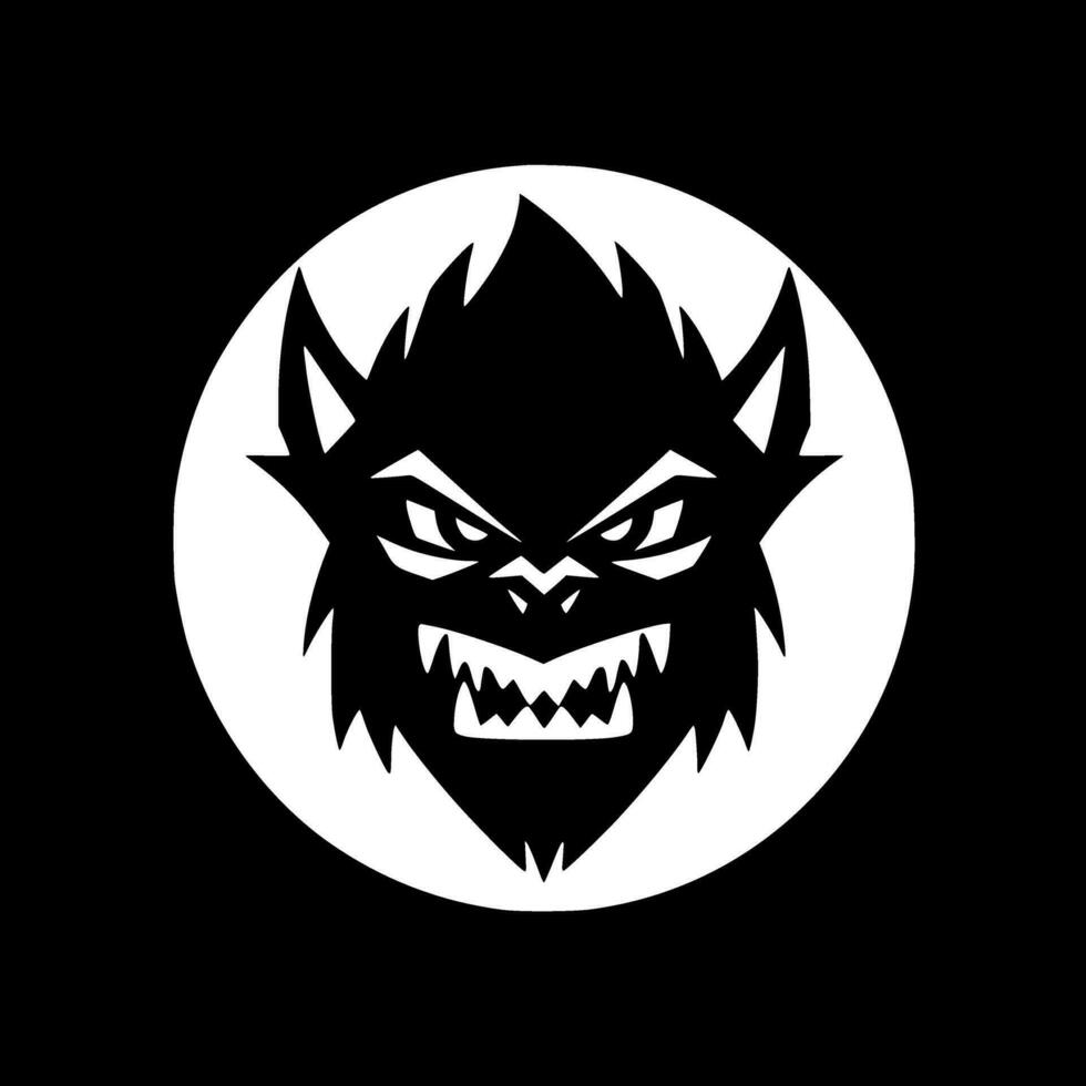 Beast, Minimalist and Simple Silhouette - Vector illustration