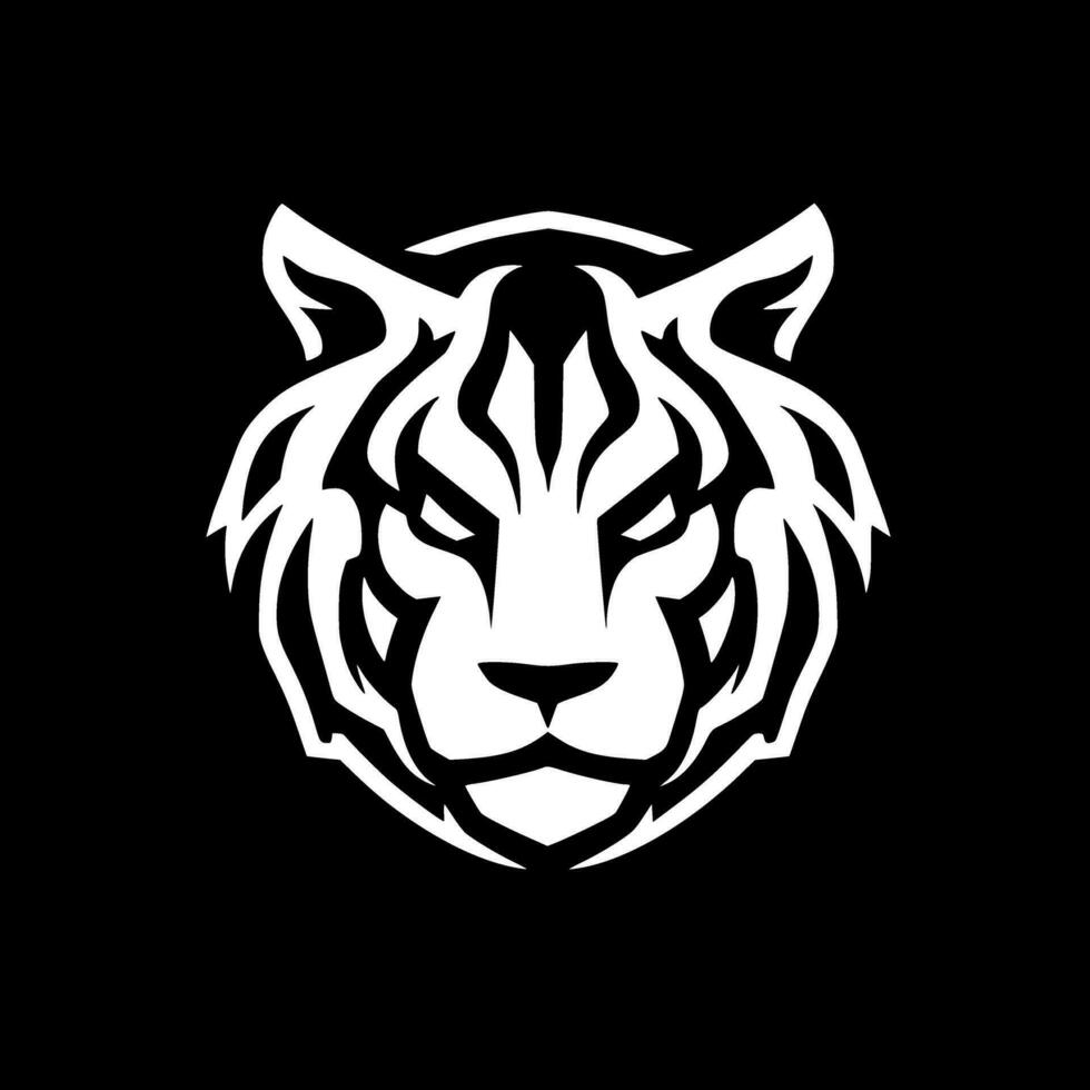 Tiger, Minimalist and Simple Silhouette - Vector illustration
