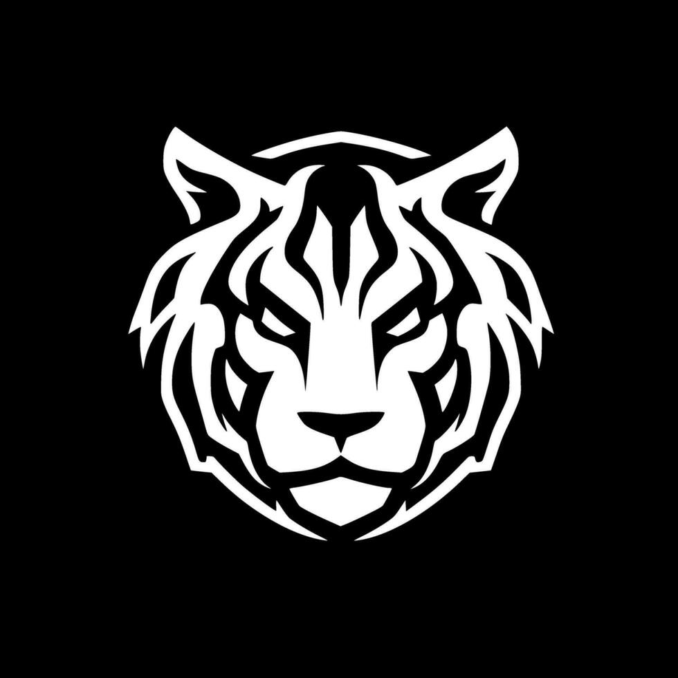 tigre, minimalista y sencillo silueta - vector ilustración