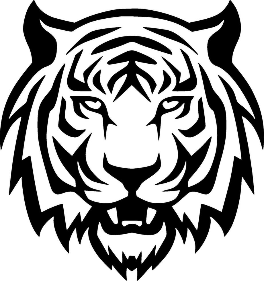 Tiger - Minimalist and Flat Logo - Vector illustration