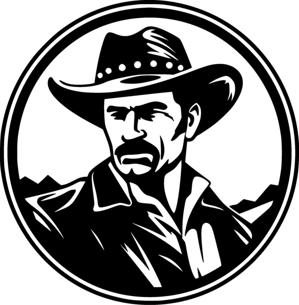 Western - High Quality Vector Logo - Vector illustration ideal for T-shirt graphic