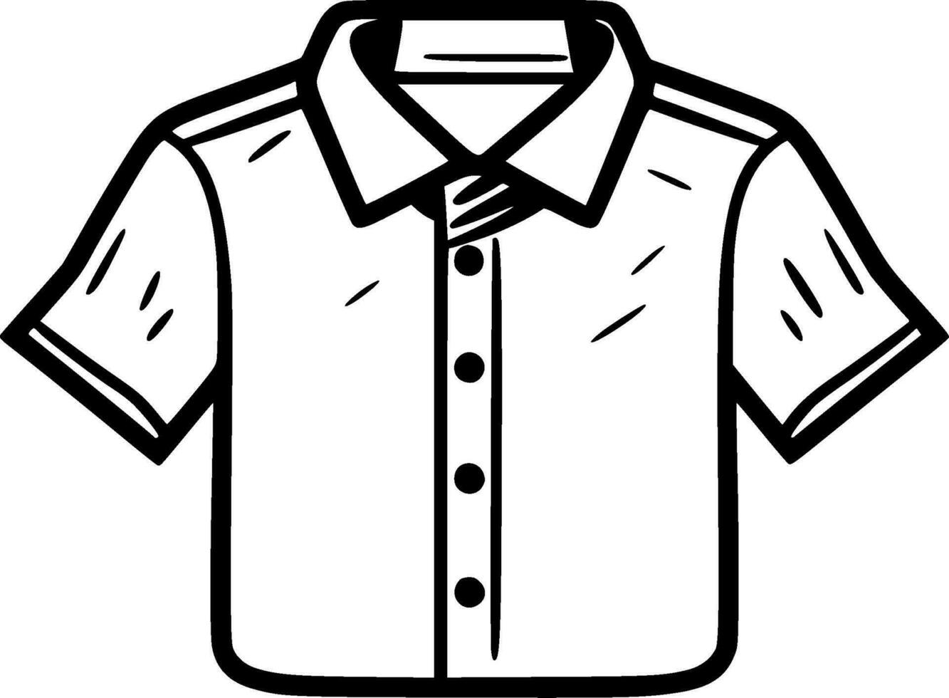Shirt, Minimalist and Simple Silhouette - Vector illustration