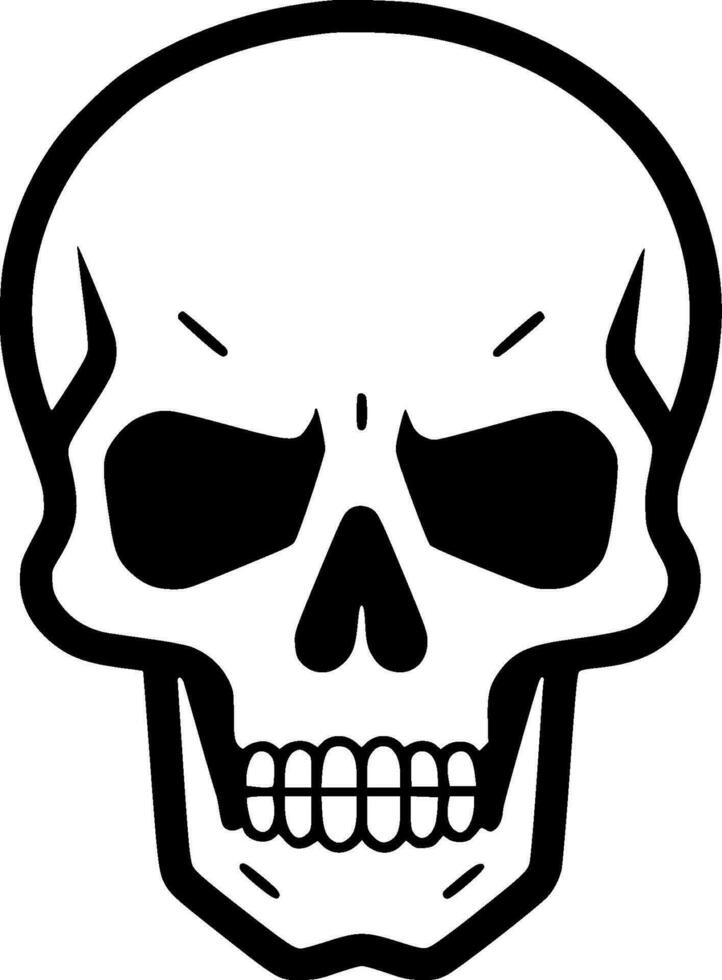 Skull - Minimalist and Flat Logo - Vector illustration