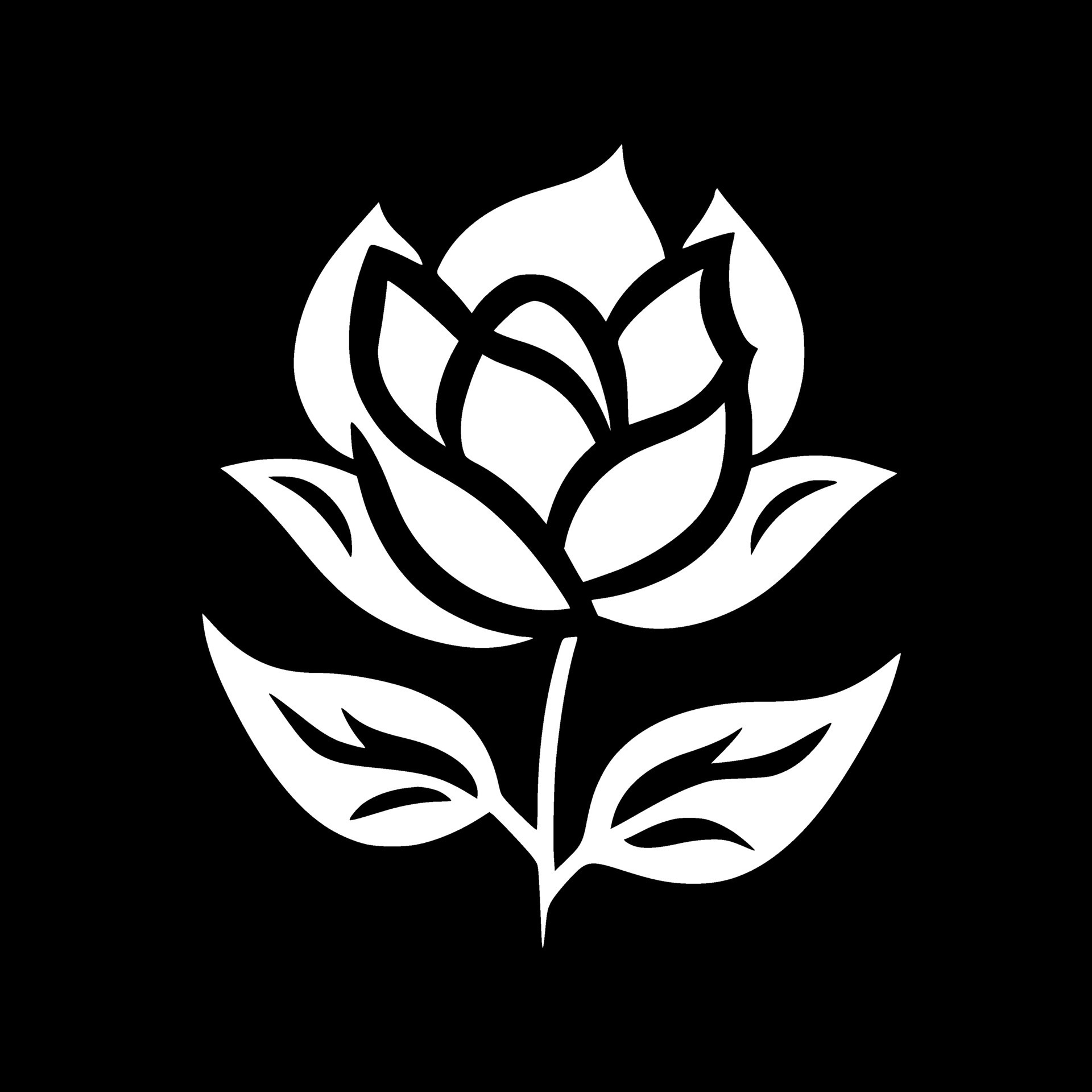 Flower, Black and White Vector illustration 29192001 Vector Art at Vecteezy