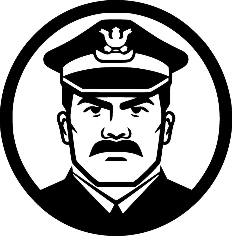 Military - Minimalist and Flat Logo - Vector illustration