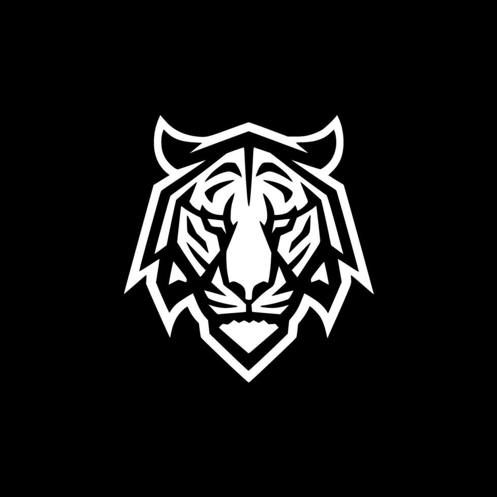 Tiger - Minimalist and Flat Logo - Vector illustration